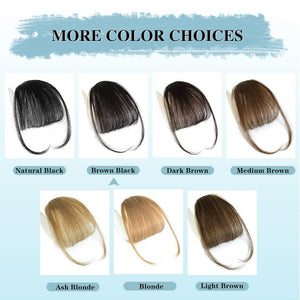 Hair Piece Clip in Bangs Human Hair 360° Cover Wipsy Bangs Hair Toppers for Women - Wigtrends