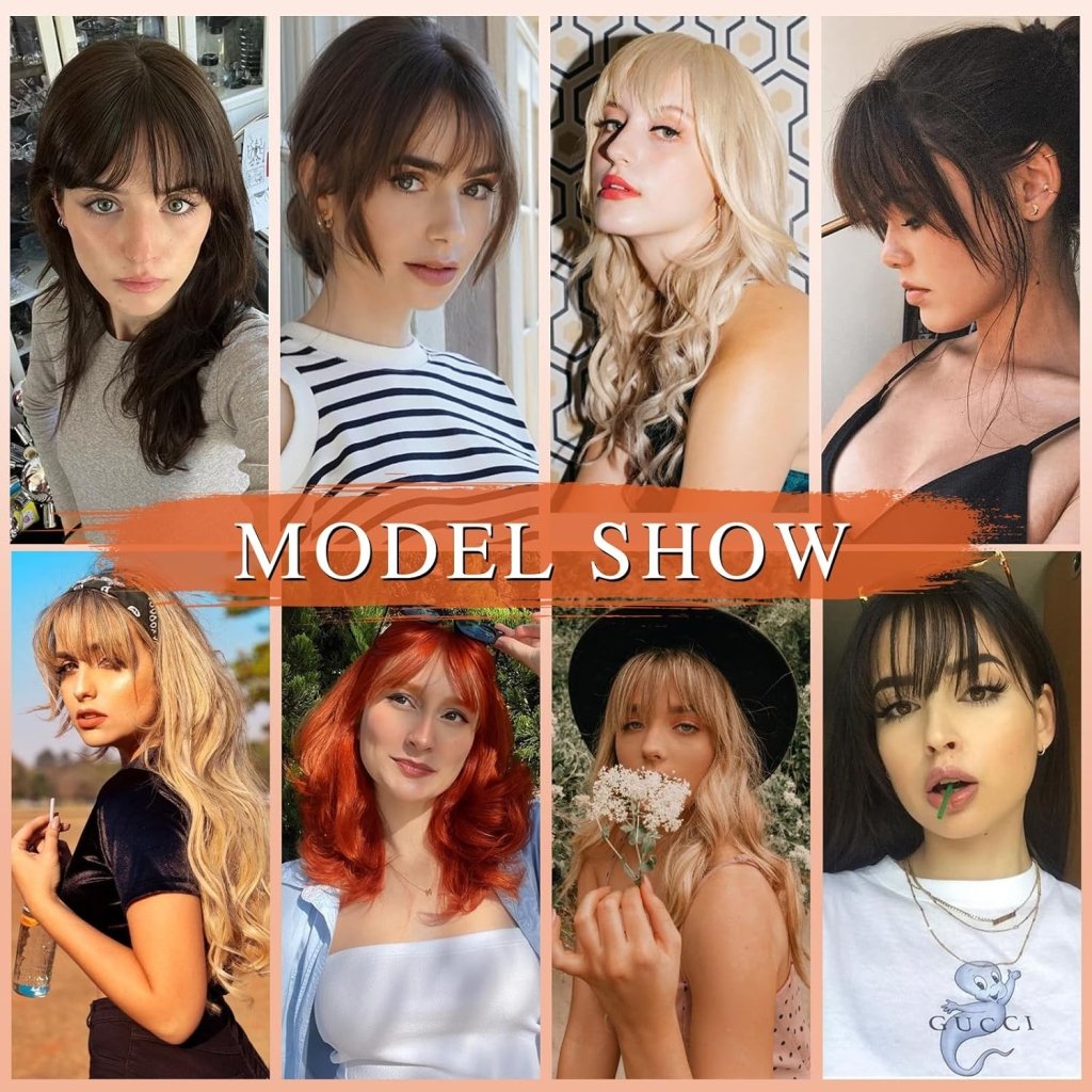 Hair Piece Clip in Bangs Human Hair 360° Cover Wipsy Bangs Hair Toppers for Women - Wigtrends