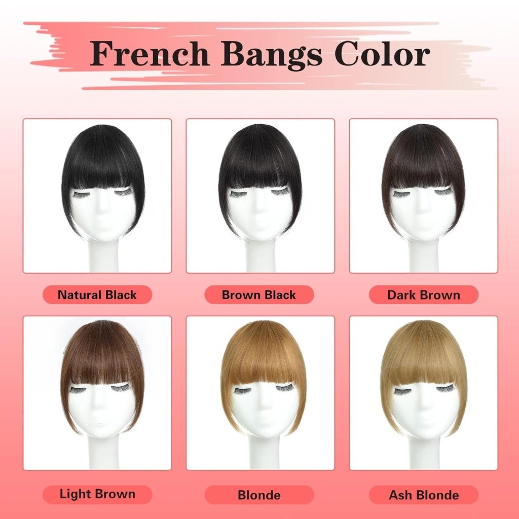 Hair Piece Clip in Bangs Human Hair 360° Cover Wipsy Bangs Hair Toppers for Women - Wigtrends
