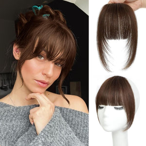 Hair Piece Clip in Bangs Human Hair 360° Cover Wipsy Bangs Hair Toppers for Women - Wigtrends