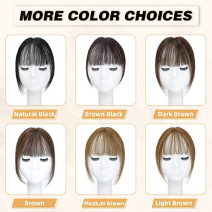 Hair Piece Clip in Bangs Human Hair 360° Cover Wipsy Bangs Hair Toppers for Women - Wigtrends