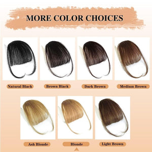 Hair Piece Clip in Bangs Human Hair 360° Cover Wipsy Bangs Hair Toppers for Women - Wigtrends