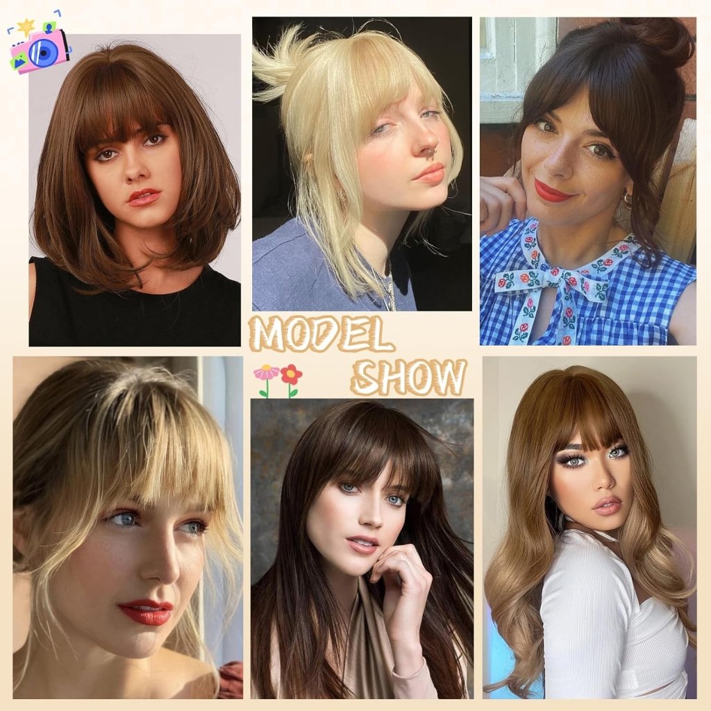 Hair Piece Clip in Bangs Human Hair 360° Cover Wipsy Bangs Hair Toppers for Women - Wigtrends