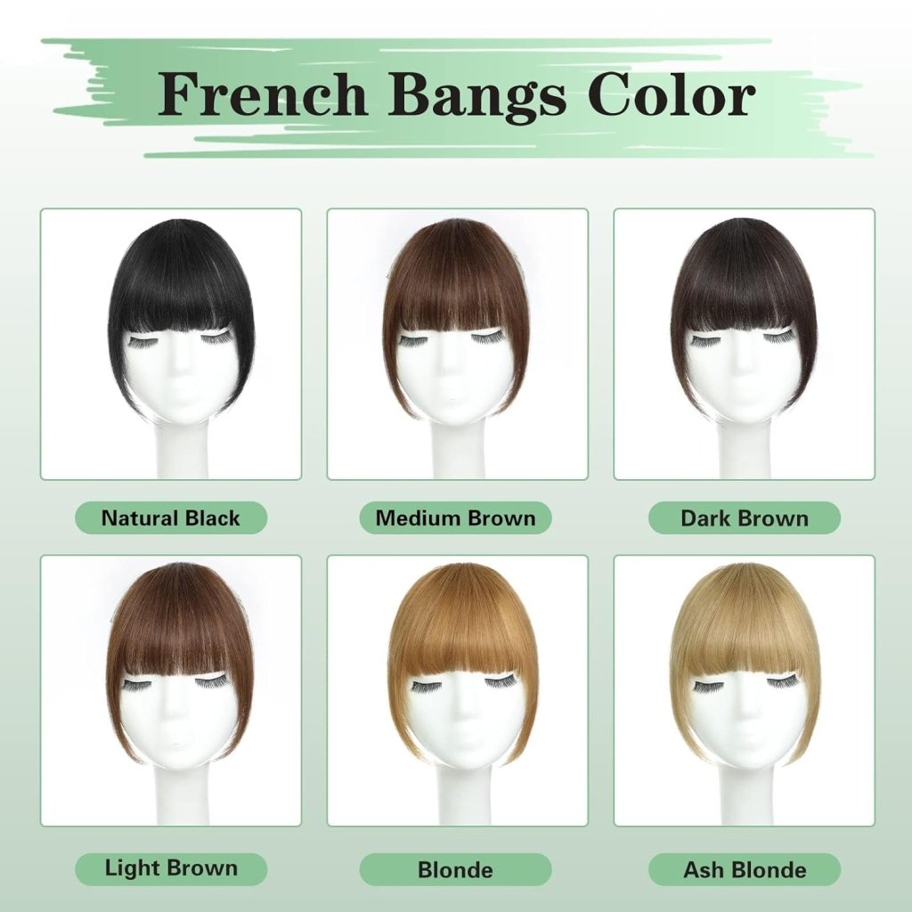 Hair Piece Clip in Bangs Human Hair 360° Cover Wipsy Bangs Hair Toppers for Women - Wigtrends
