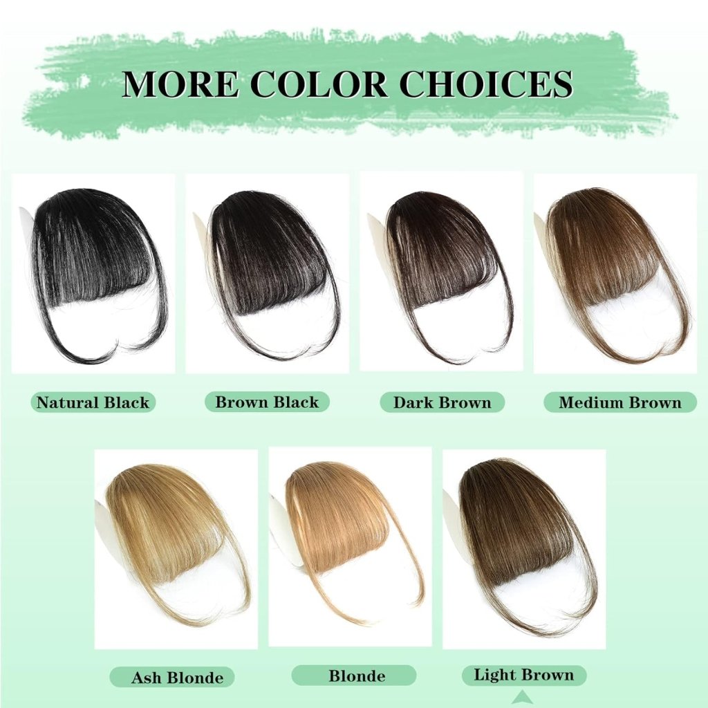 Hair Piece Clip in Bangs Human Hair 360° Cover Wipsy Bangs Hair Toppers for Women - Wigtrends