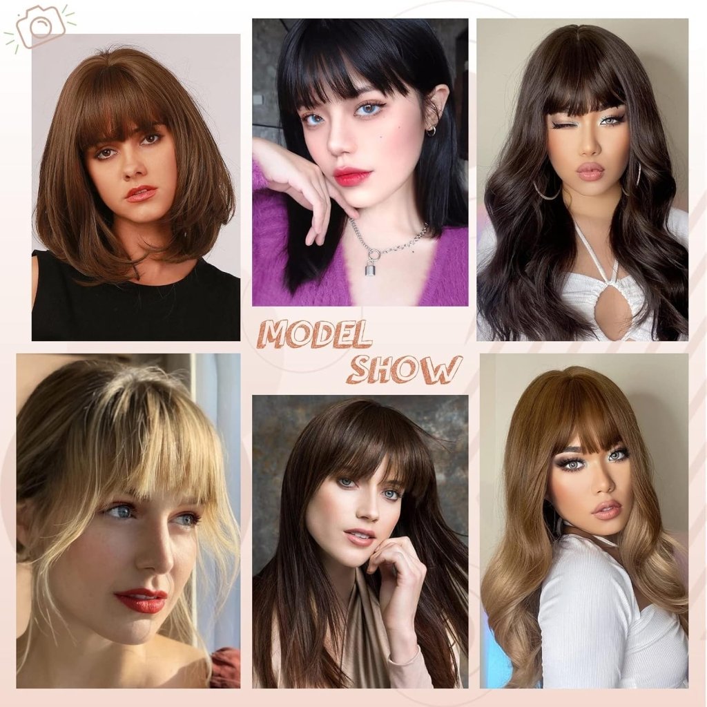 Hair Piece Clip in Bangs Human Hair 360° Cover Wipsy Bangs Hair Toppers for Women - Wigtrends