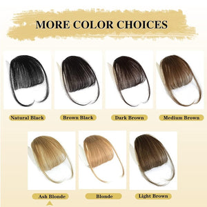 Hair Piece Clip in Bangs Human Hair 360° Cover Wipsy Bangs Hair Toppers for Women - Wigtrends