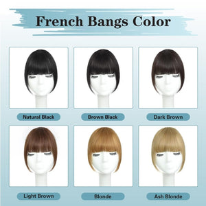 Hair Piece Clip in Bangs Human Hair 360° Cover Wipsy Bangs Hair Toppers for Women - Wigtrends