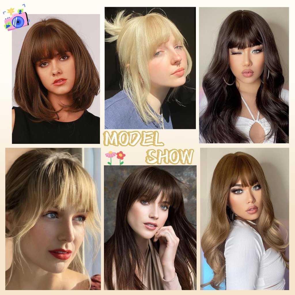 Hair Piece Clip in Bangs Human Hair 360° Cover Wipsy Bangs Hair Toppers for Women - Wigtrends