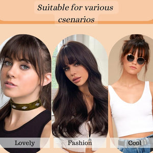 Hair Piece Clip in Bangs Human Hair 360° Cover Wipsy Bangs Hair Toppers for Women - Wigtrends