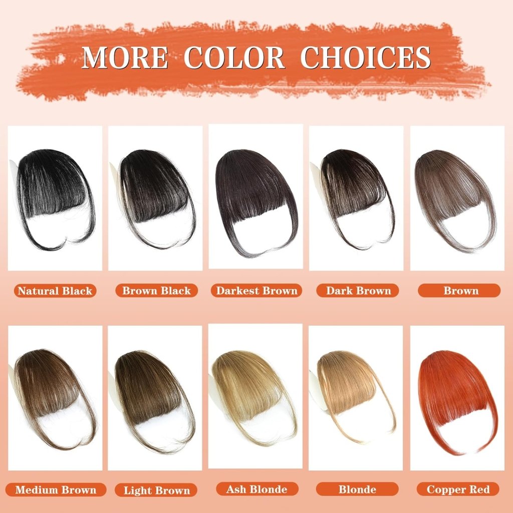 Hair Piece Clip in Bangs Human Hair 360° Cover Wipsy Bangs Hair Toppers for Women - Wigtrends