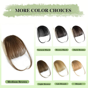 Hair Piece Clip in Bangs Human Hair 360° Cover Wipsy Bangs Hair Toppers for Women - Wigtrends