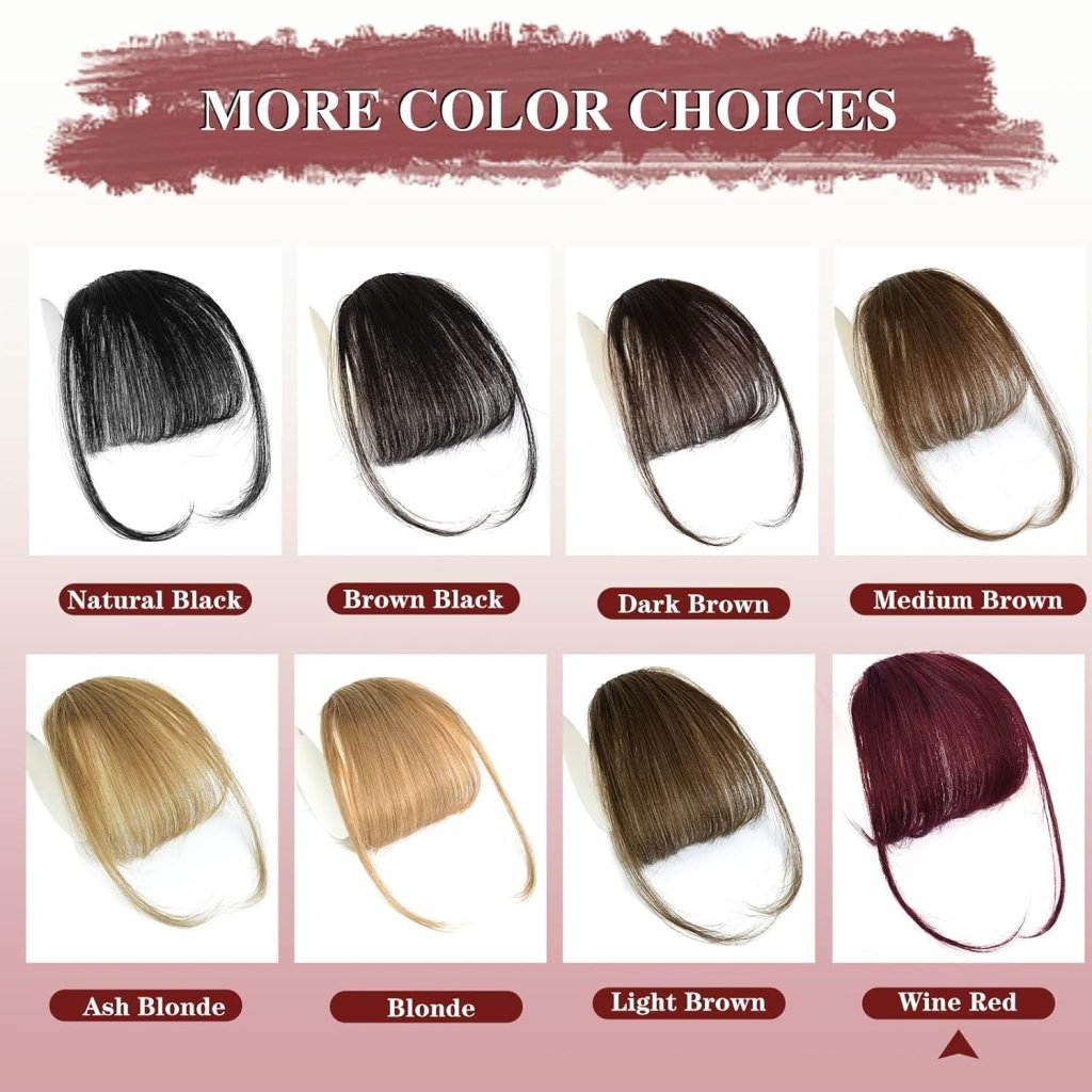 Hair Piece Clip in Bangs Human Hair 360° Cover Wipsy Bangs Hair Toppers for Women - Wigtrends