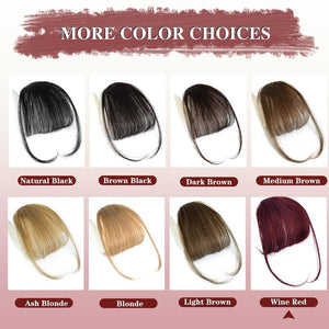 Hair Piece Clip in Bangs Human Hair 360° Cover Wipsy Bangs Hair Toppers for Women - Wigtrends