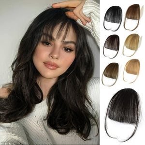 Hair Piece Clip in Bangs Human Hair 360° Cover Wipsy Bangs Hair Toppers for Women - Wigtrends