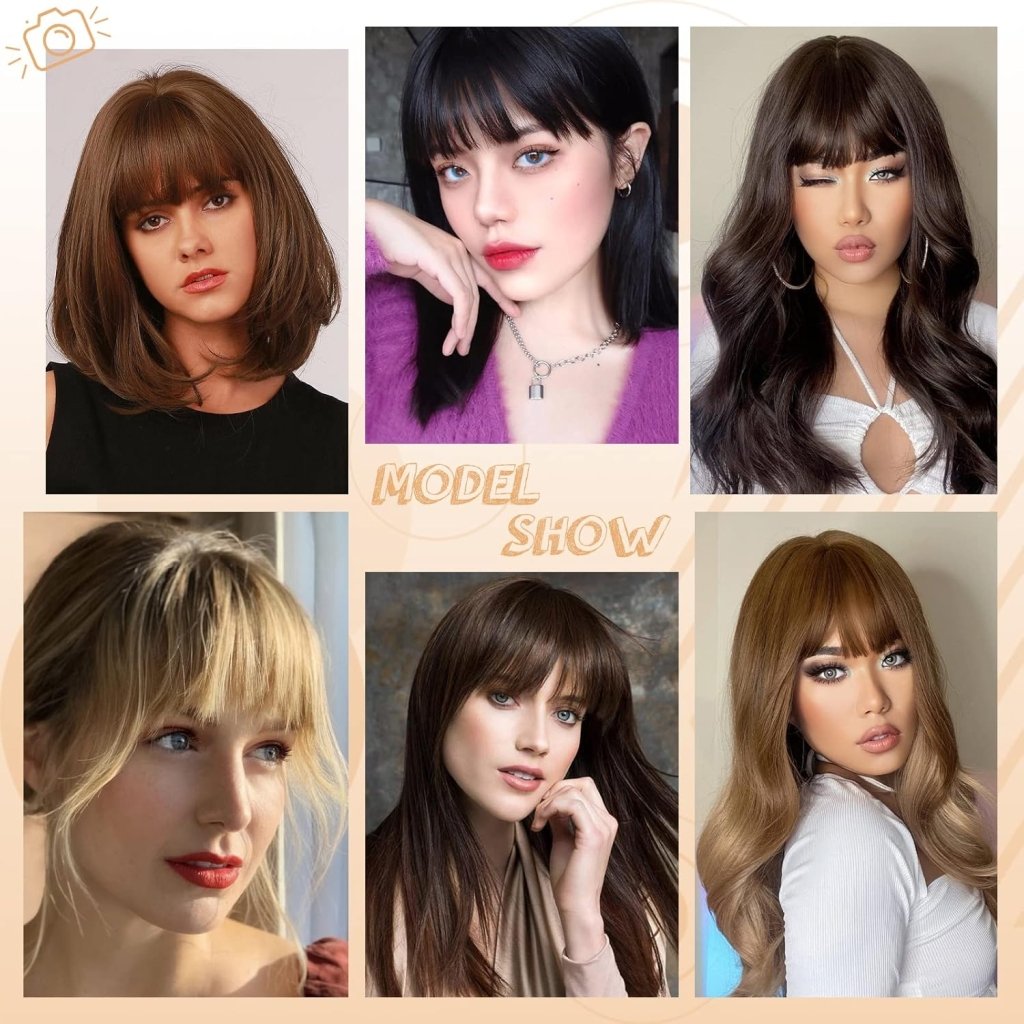 Hair Piece Clip in Bangs Human Hair 360° Cover Wipsy Bangs Hair Toppers for Women - Wigtrends