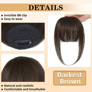 Hair Piece Clip in Bangs Human Hair 360° Cover Wipsy Bangs Hair Toppers for Women - Wigtrends