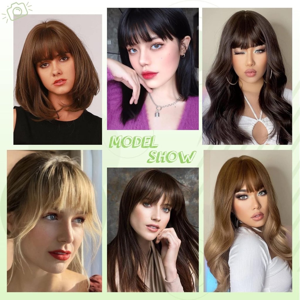 Hair Piece Clip in Bangs Human Hair 360° Cover Wipsy Bangs Hair Toppers for Women - Wigtrends