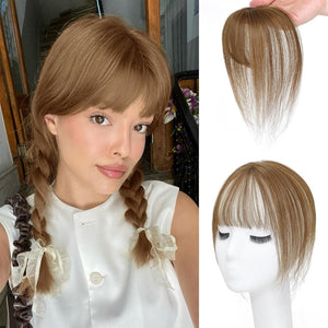 Hair Piece Clip in Bangs Human Hair 360° Cover Wipsy Bangs Hair Toppers for Women - Wigtrends