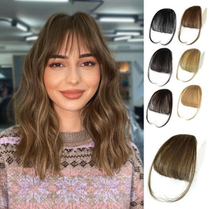 Hair Piece Clip in Bangs Human Hair 360° Cover Wipsy Bangs Hair Toppers for Women - Wigtrends