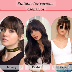Hair Piece Clip in Bangs Human Hair 360° Cover Wipsy Bangs Hair Toppers for Women - Wigtrends