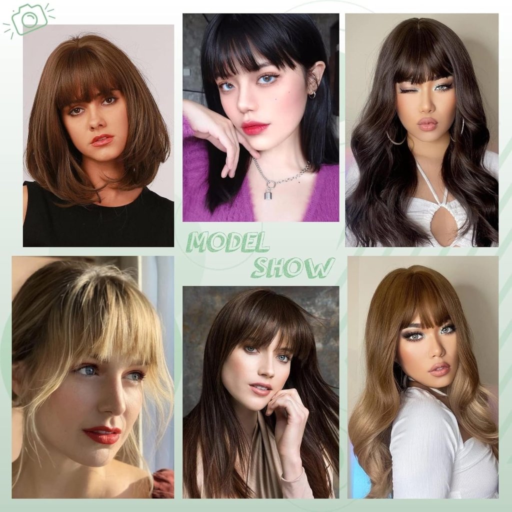 Hair Piece Clip in Bangs Human Hair 360° Cover Wipsy Bangs Hair Toppers for Women - Wigtrends
