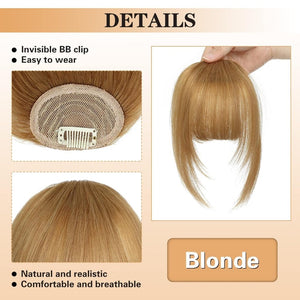 Hair Piece Clip in Bangs Human Hair 360° Cover Wipsy Bangs Hair Toppers for Women - Wigtrends