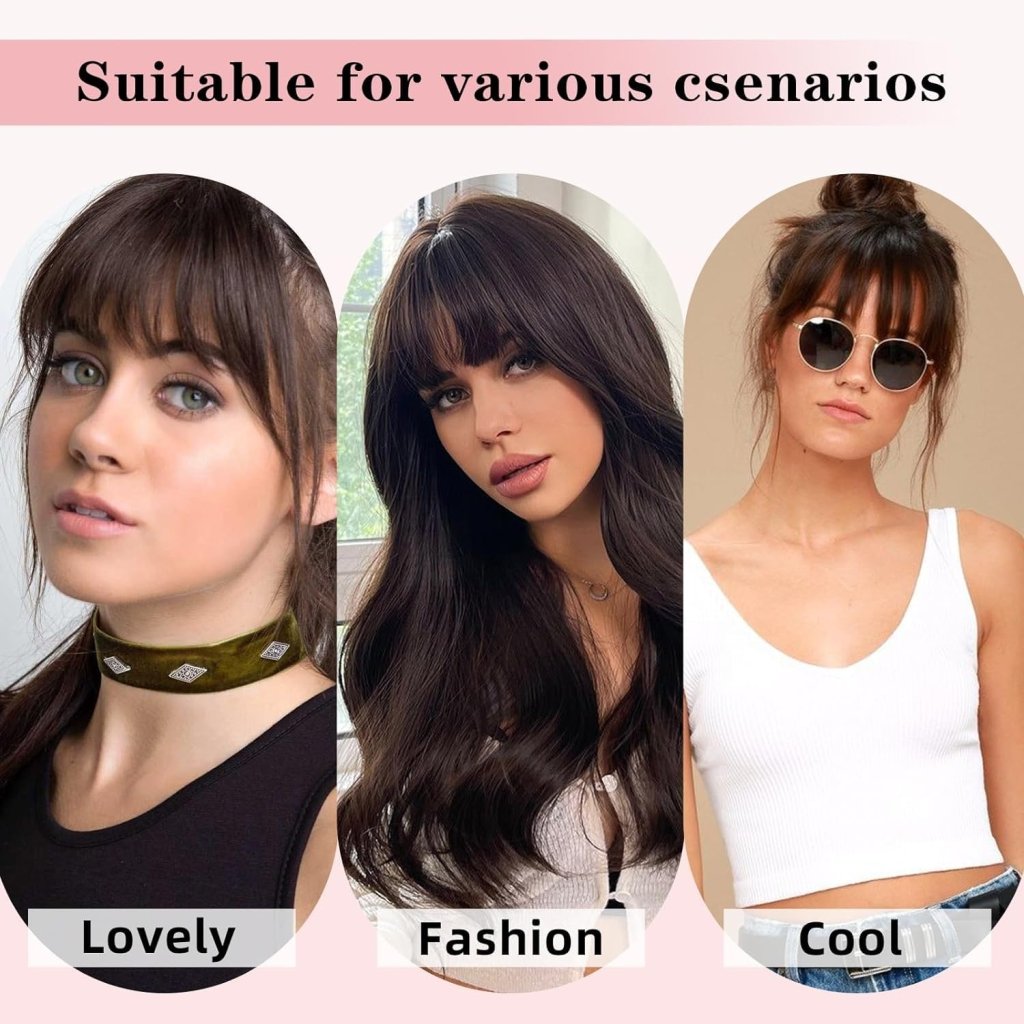 Hair Piece Clip in Bangs Human Hair 360° Cover Wipsy Bangs Hair Toppers for Women - Wigtrends
