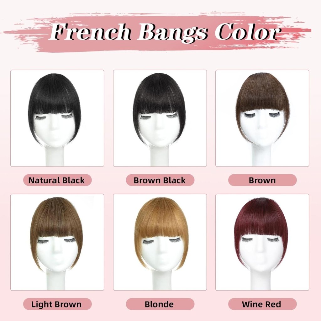 Hair Piece Clip in Bangs Human Hair 360° Cover Wipsy Bangs Hair Toppers for Women - Wigtrends