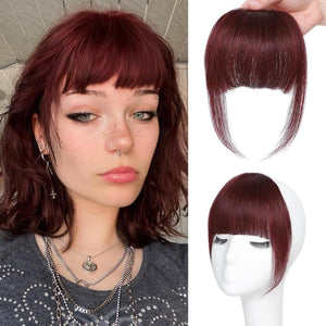 Hair Piece Clip in Bangs Human Hair 360° Cover Wipsy Bangs Hair Toppers for Women - Wigtrends