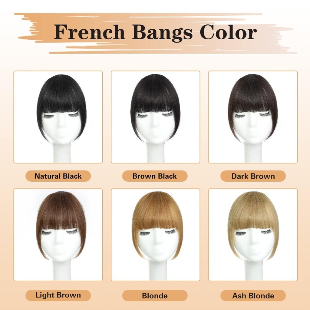 Hair Piece Clip in Bangs Human Hair 360° Cover Wipsy Bangs Hair Toppers for Women - Wigtrends