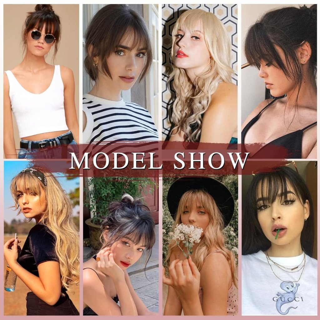 Hair Piece Clip in Bangs Human Hair 360° Cover Wipsy Bangs Hair Toppers for Women - Wigtrends