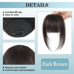 Hair Piece Clip in Bangs Human Hair 360° Cover Wipsy Bangs Hair Toppers for Women - Wigtrends
