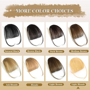 Hair Piece Clip in Bangs Human Hair 360° Cover Wipsy Bangs Hair Toppers for Women - Wigtrends