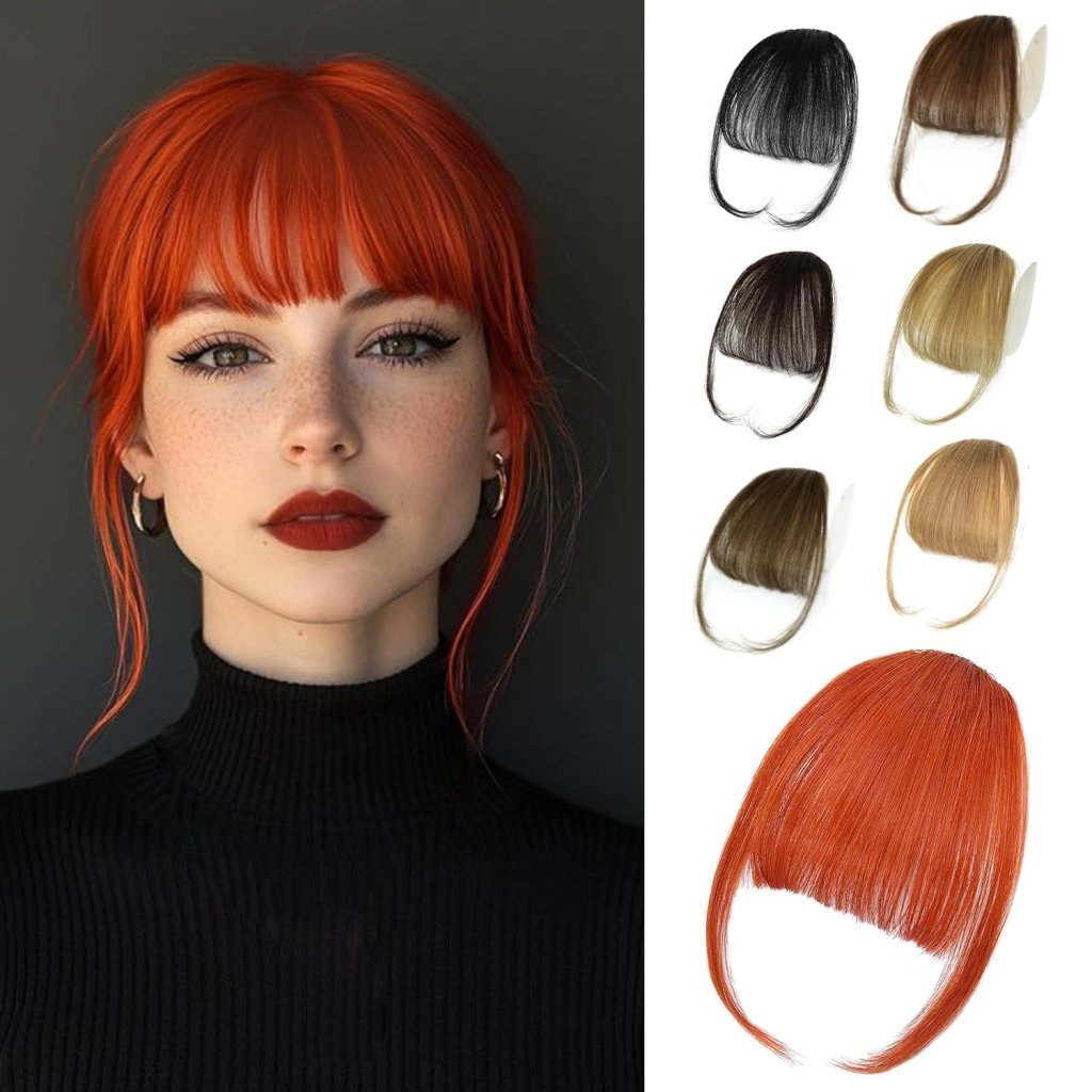 Hair Piece Clip in Bangs Human Hair 360° Cover Wipsy Bangs Hair Toppers for Women - Wigtrends