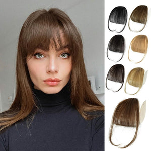Hair Piece Clip in Bangs Human Hair 360° Cover Wipsy Bangs Hair Toppers for Women - Wigtrends