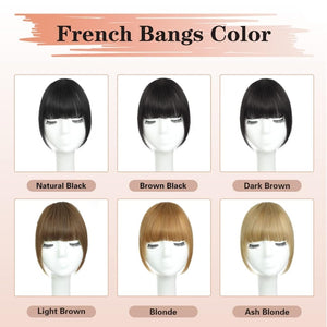 Hair Piece Clip in Bangs Human Hair 360° Cover Wipsy Bangs Hair Toppers for Women - Wigtrends
