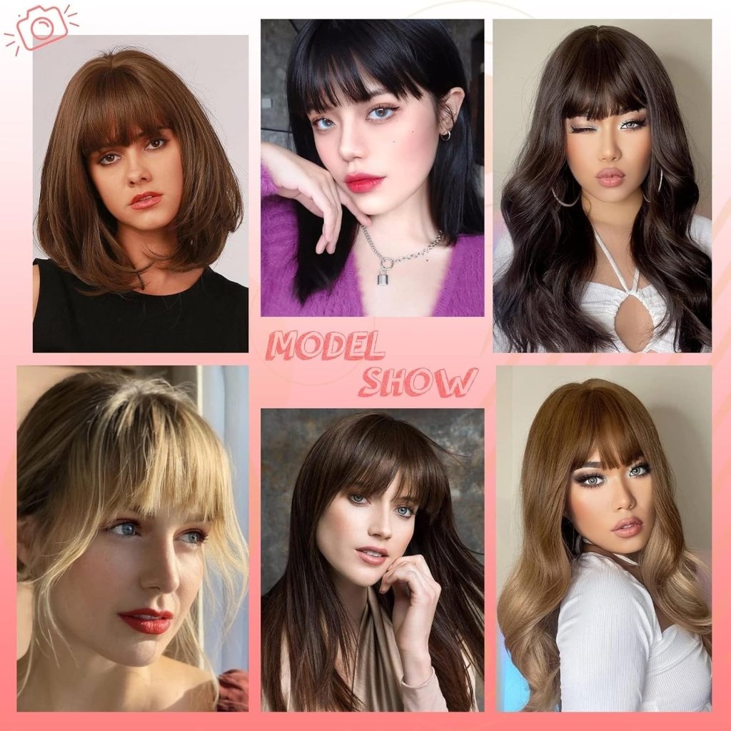 Hair Piece Clip in Bangs Human Hair 360° Cover Wipsy Bangs Hair Toppers for Women - Wigtrends
