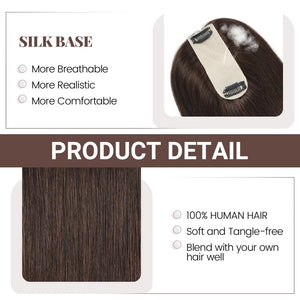 Hair Toppers for Women Real Human Hair 16 Inch for Thinning Hair - Wigtrends