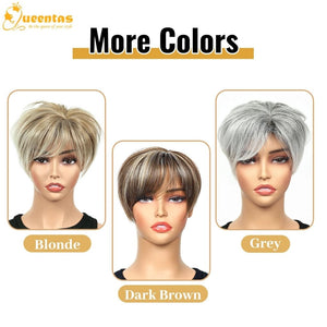 Hair Toppers for Women with Thinning Hair 360°3D Cover with 3 Clips Hair Pieces Wispy Bangs - Wigtrends
