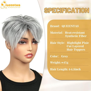 Hair Toppers for Women with Thinning Hair 360°3D Cover with 3 Clips Hair Pieces Wispy Bangs - Wigtrends