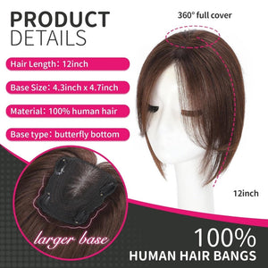 Hair Toppers wigs for Women Real Human Hair with Thinning Hair Lace Base Hair Pieces - Wigtrends