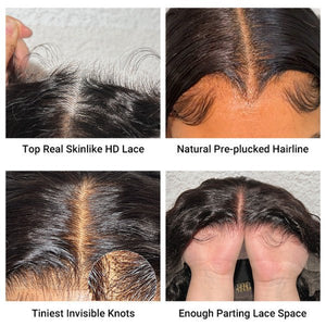 HD Lace Curly Wig With Pre Plucked Natural Hairline Lace Front Wigs - Wigtrends