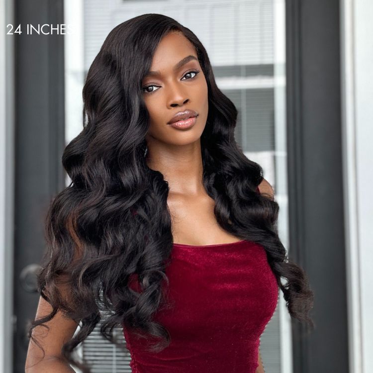 HD Lace Super Natural Loose Body Wave Long 100% Human Hair Wigs - Wigtrends