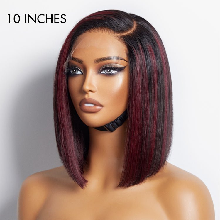Highlights Silky Blunt Cut Bob Wigs - Wigtrends