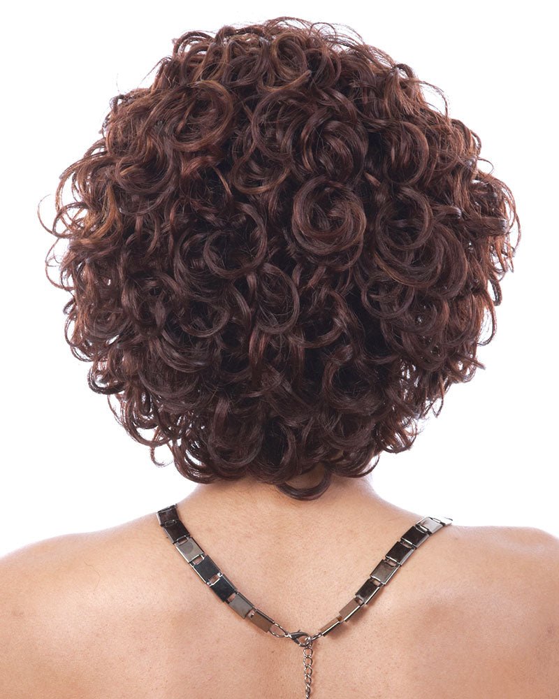 Human Hair Wig Short Curly Brown Wigs Stylish & Natural Look - Wigtrends