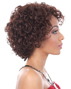 Human Hair Wig Short Curly Brown Wigs Stylish & Natural Look - Wigtrends