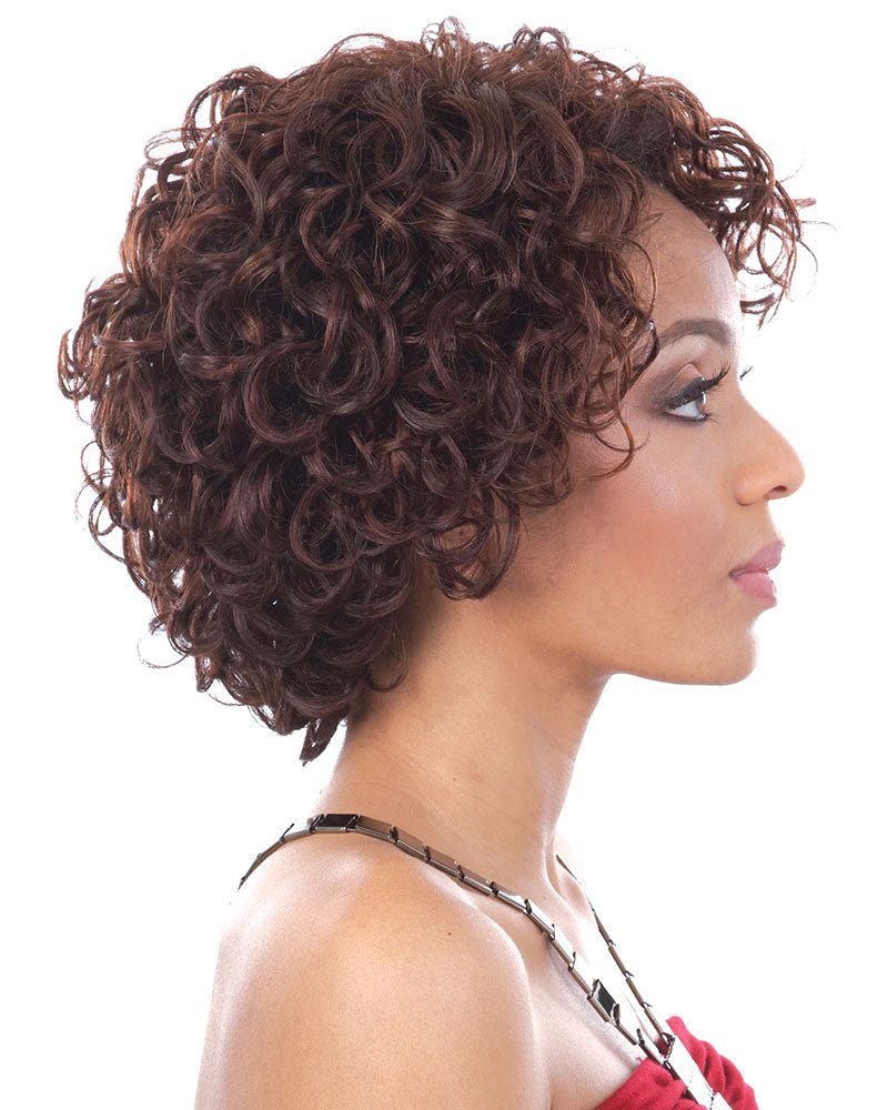 Human Hair Wig Short Curly Brown Wigs Stylish & Natural Look - Wigtrends
