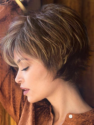 Human Hair Wigs Lace Front Wig Short Layered Elf Short Hair Wig - Wigtrends