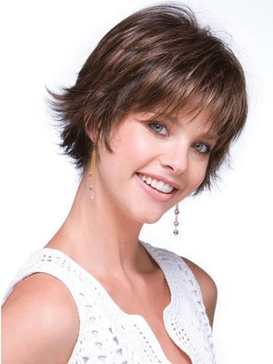 Human Hair Wigs Lace Front Wig Short Layered Elf Short Hair Wig - Wigtrends